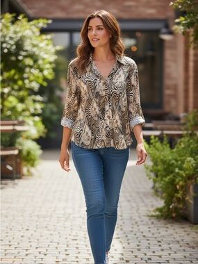 Stylish Zebra Print Women's Top *.